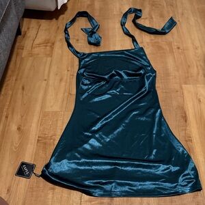 Zaful Teal Mini Dress